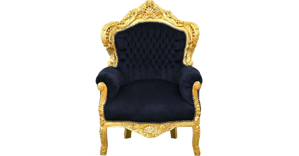 Fauteuil en bois de style baroque rococo français dé style