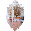 Miroir ovale vénitien 90x50cm style baroque Copertino