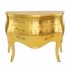 Commode baroque galbée en bois doré Barville