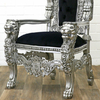 Trone-argent-noir-lions-a