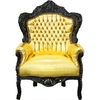 fauteuil-baroque-dore-noir