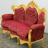 Canape-baroque-dore-rouge-a