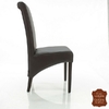 chaises-colonial-cuir-marron-a