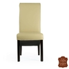 Chaise-cuir-vachette-beige-mocca-a