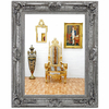 Miroir baroque en bois argenté 160x130 cm Lasson