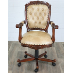 Fauteuil-bureau-victorien-acajou