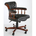 Fauteuil-bureau-Chesterfield-noir-a
