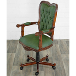 Fauteuil-bureau-victorien-vert-a