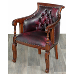 Fauteuil-victorien-capitonne-bordeaux