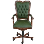 Fauteuil-bureau-chesterfield-vert
