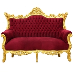 Canape-baroque-rouge-dore