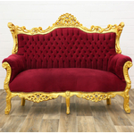 Canape-baroque-rouge-dore-a