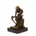 Bronze-squelette-penseur-a
