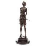 Statue-bronze-fouet