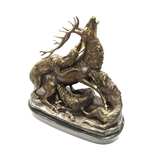 Statue-bronze-chasse-cerf-a