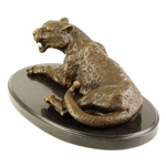 Statue-bronze-panthère