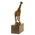 Statue-bronze-girafe-a