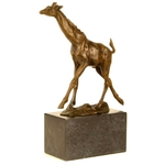 Statue-bronze-girafe-b