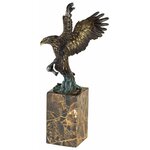 Statue-bronze-aigle-a