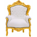 fauteuil-rococo-dore-blanc