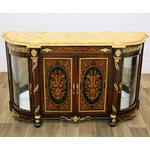 Buffet-vitre-noyer