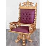 Fauteuil-bureau-acajou-dore