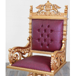 Fauteuil-bureau-acajou-dore-a