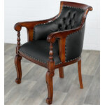 Fauteuil-Chesterfield-noir