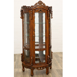 Vitrine-acajou-massif-a