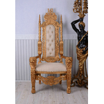 Trone-tetes-lion-dore