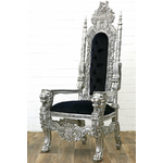 Trone-argent-noir-lions-b