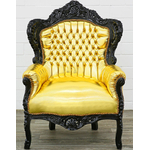 Fauteuil-baroque-dore-noir