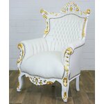 Fauteuil-rococo-blanc-dore-a