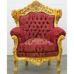 Fauteuil-baroque-royal-rouge