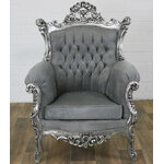 Fauteuil-rococo-argente-gris-a