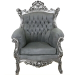 fauteuil-rococo-argente-gris-a