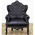Fauteuil-rococo-noir