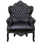 fauteuil-rococo-noir