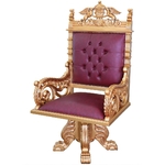 fauteuil-bureau-acajou-dore