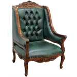 fauteuil-victorien-acajou-vert