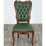 Chaise-victorien-acajou-vert
