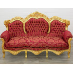 Canape-baroque-dore-rouge