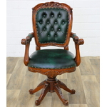 Fauteuil-bureau-chesterfield-vert