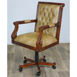 Fauteuil-bureau-victorien-beige