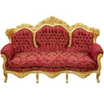 Canape-baroque-dore-rouge