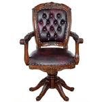 Fauteuil-bureau-bordeaux-acajou