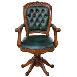 Fauteuil-bureau-chesterfield-vert