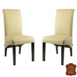 Chaises-cuir-vachette-beige-mocca