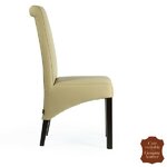Chaise-cuir-vachette-beige-mocca-b