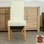 chaise-cuir-vachette-beige-i